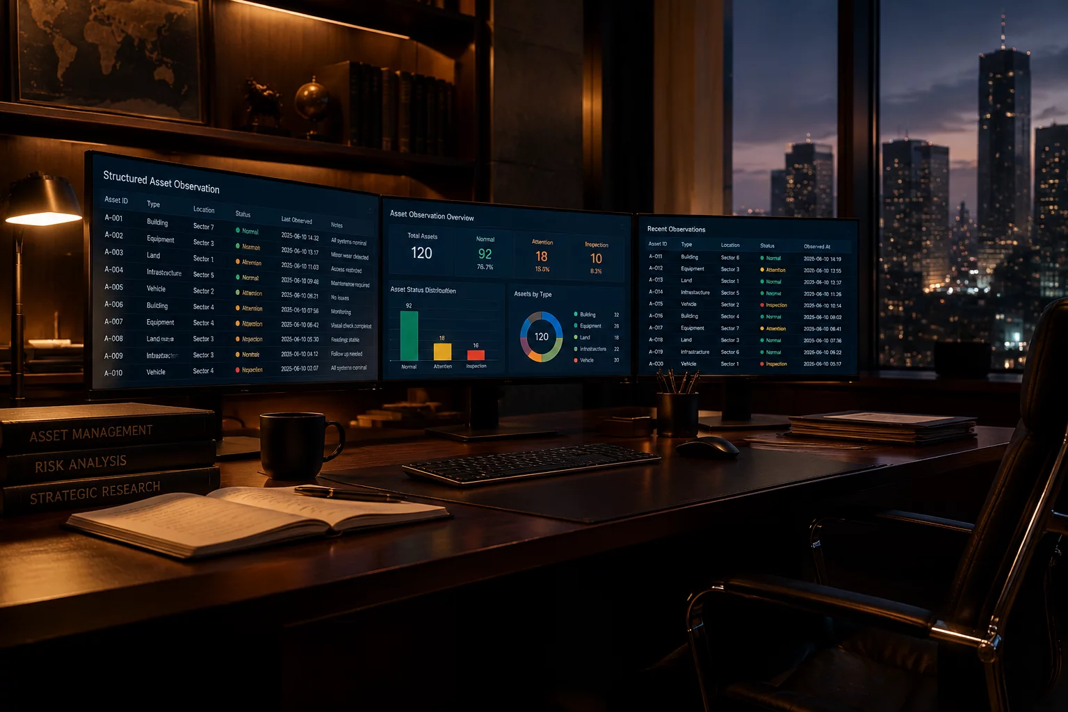 Structured market watchlist review audit ledger background